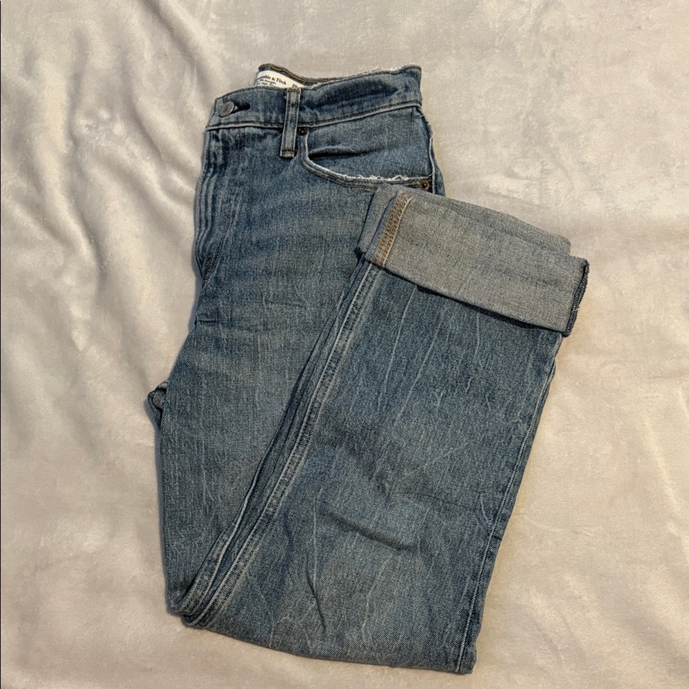 Abercrombie & Fitch High Rise Women Jeans - Blue